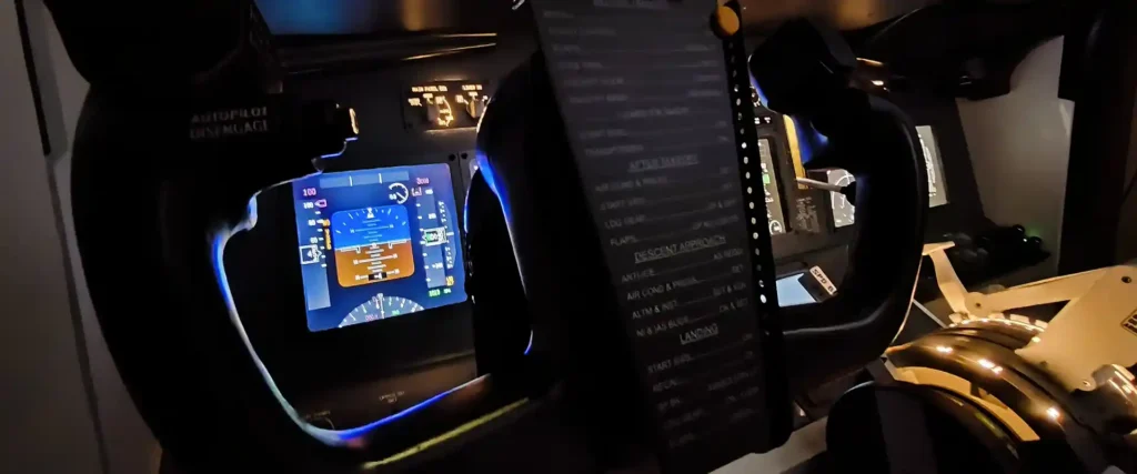 cockpit simulador 737 de bcnsimcenter