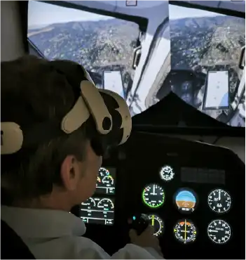simulador helicoptero gafas realidad virtual
