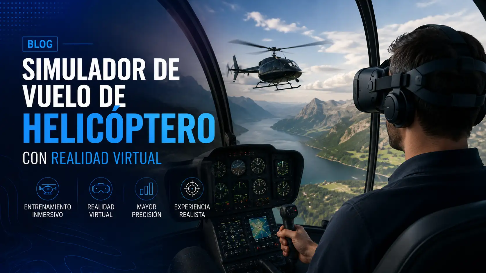 Informacion sobre simulador de helicoptero en BCN Sim Center