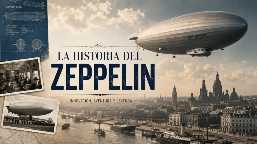 El dirigible Graf Zeppelin LZ 127 sobrevolando París en los años 30 — historia del Zeppelin dirigible transatlántico — BCN Sim Center