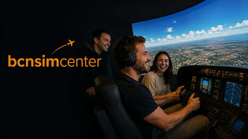 Regalo experiencia simulador de vuelo Boeing 737 — ideas regalo amantes aviación — BCN Sim Center