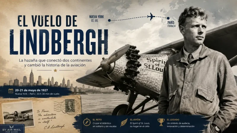 Charles Lindbergh junto al Spirit of St. Louis antes de su histórico vuelo transatlántico de 1927 — vuelo de Lindbergh Nueva York París — BCN Sim Center
