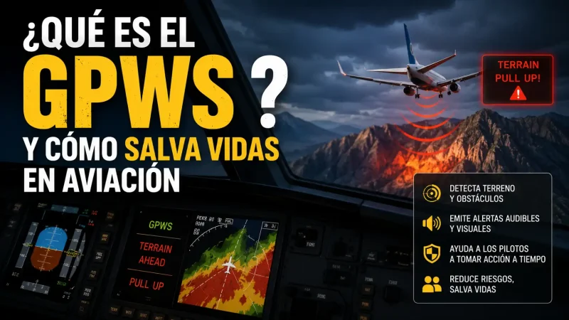 Pantalla EGPWS mostrando mapa de terreno en rojo en la cabina de un avión comercial — GPWS sistema alerta proximidad terreno aviación — BCN Sim Center