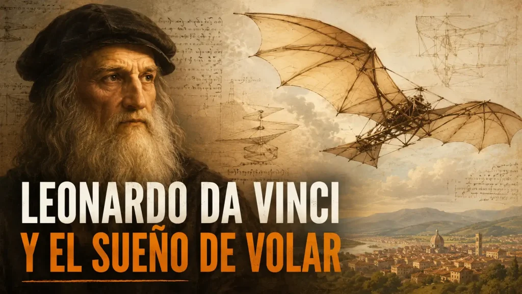 Ilustración del ornitóptero de Leonardo da Vinci basada en sus dibujos del Manuscrito B — Leonardo da Vinci vuelo ornitóptero diseño — BCN Sim Center